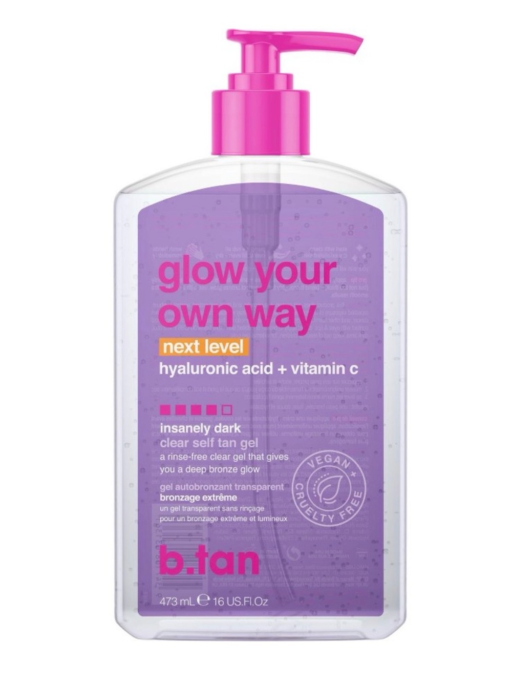 B. Tan Glow Your Own Way Insanely Dark Clear Self Tan Gel